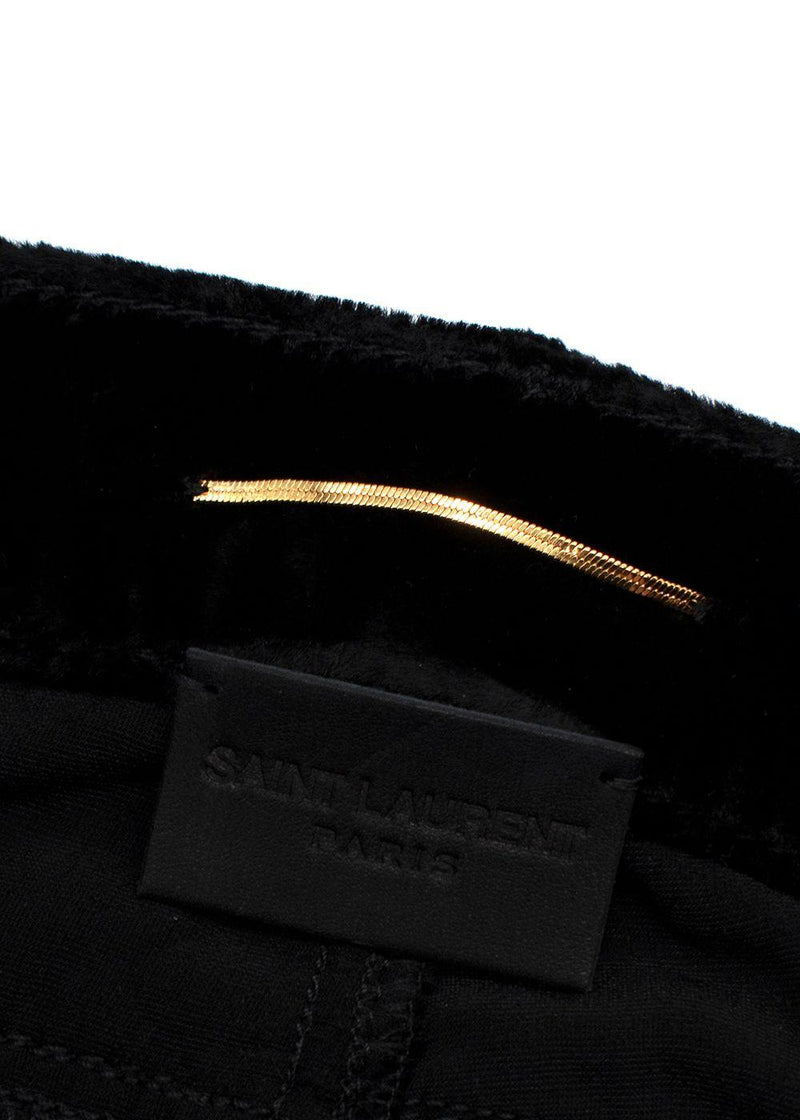 Saint Laurent Black Velvet Trousers