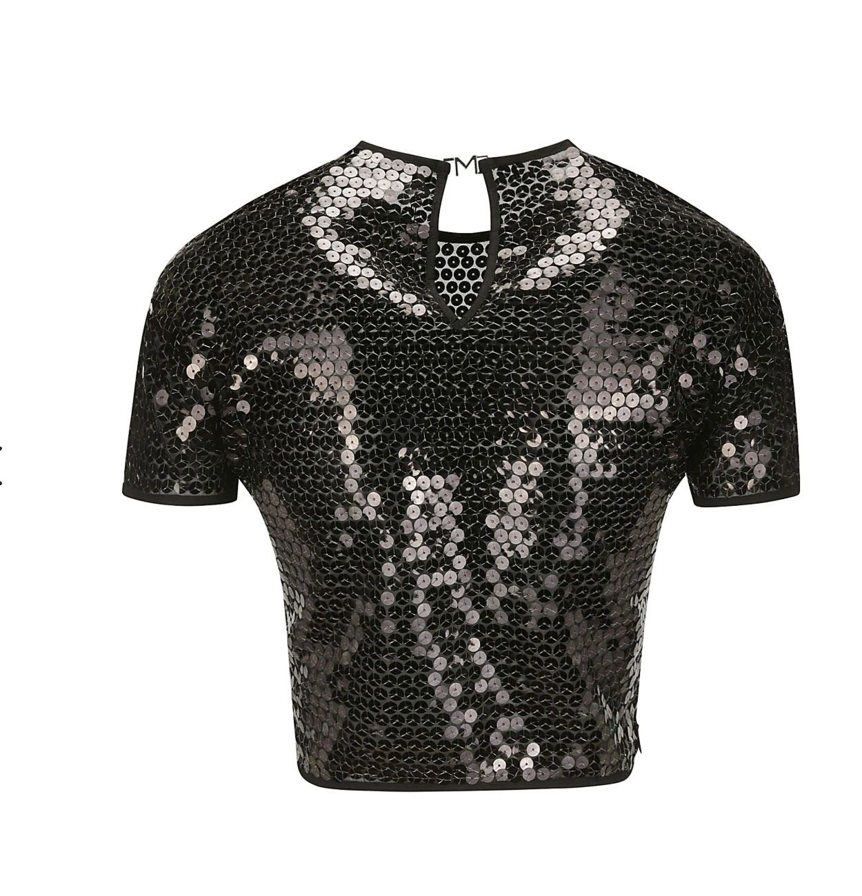 Mugler Short-Sleeved Sequinned Blouse