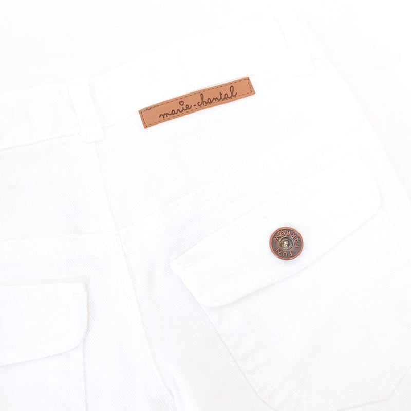 Marie Chantal white trousers