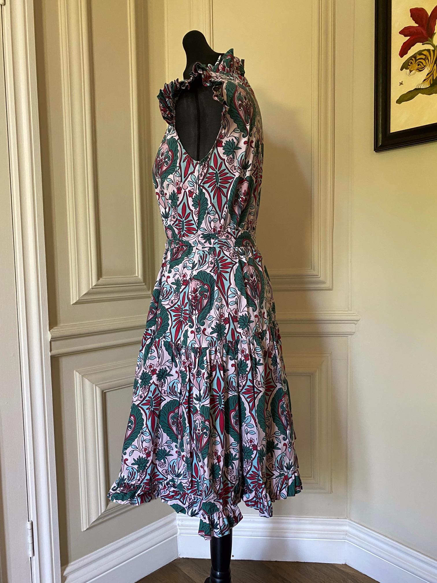 Short & Sassy Cotton Poplin Ruffle Dress