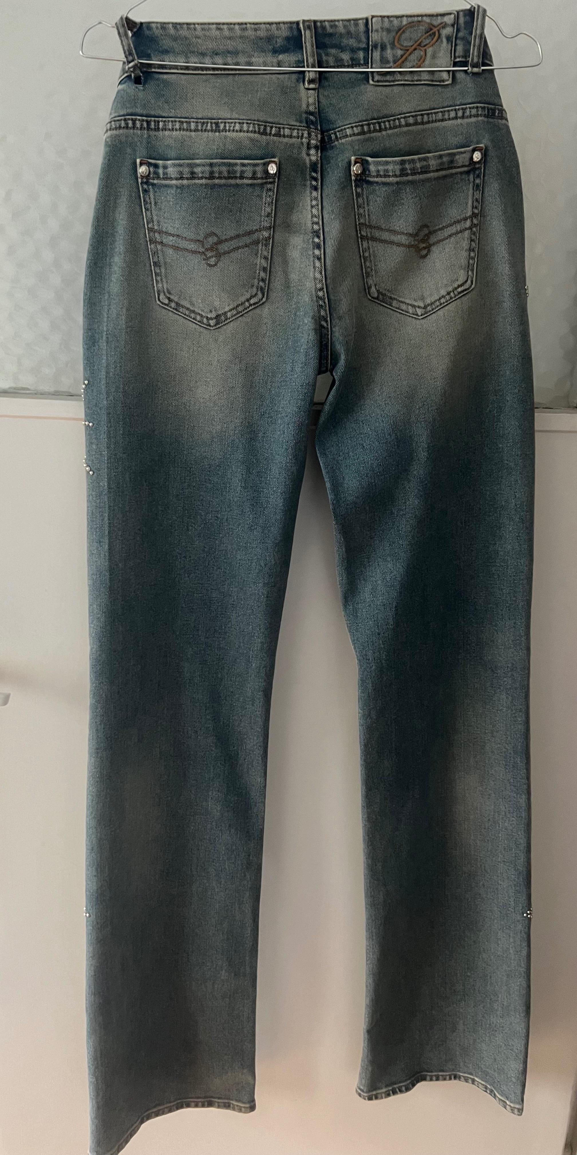 Blumarine Diamante Regular Jeans