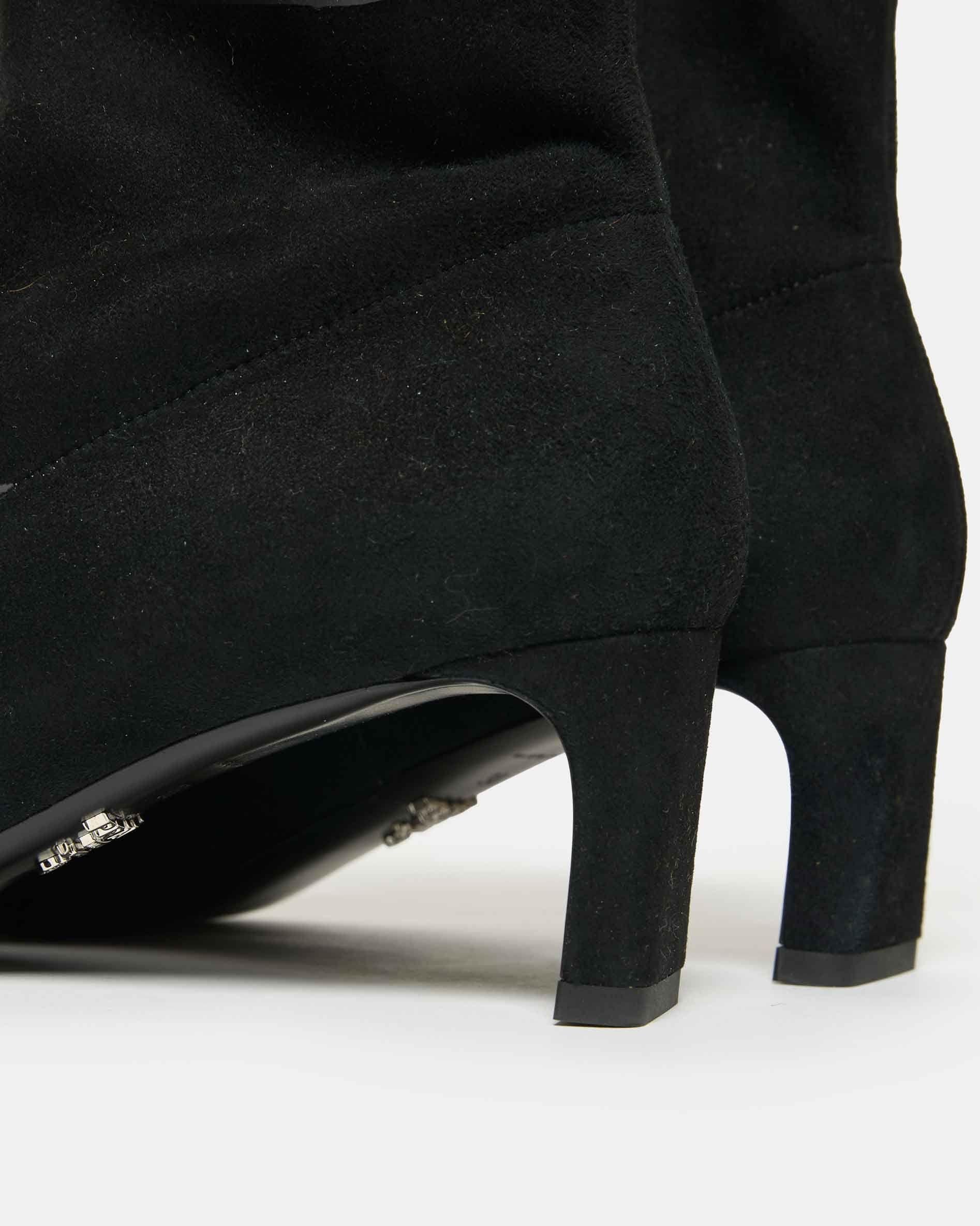 Prada Black Heeled Ankle Boots