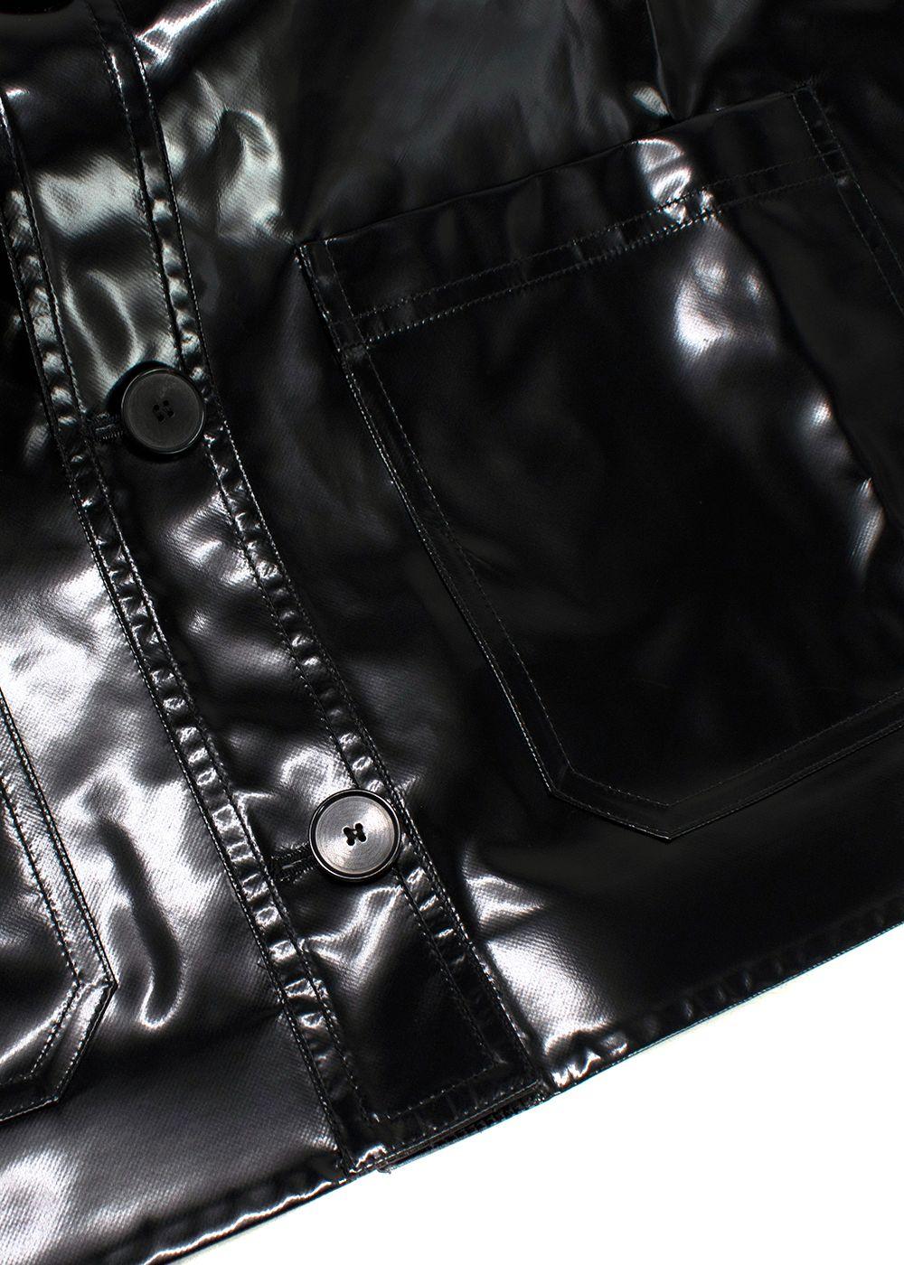 Dior Black Glossy Single-breasted Jacket
