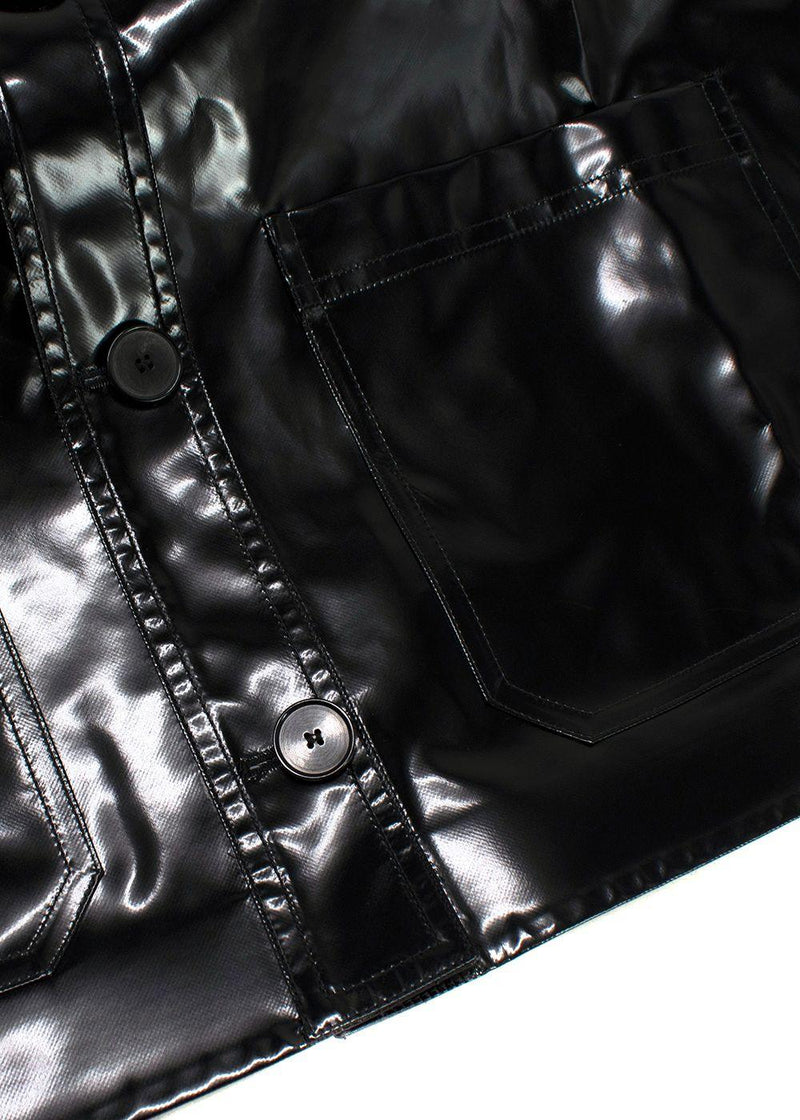 Dior Black Glossy Single-breasted Jacket