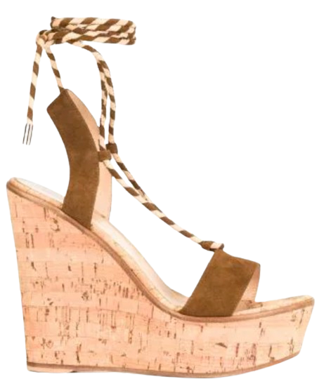 Gianvito Rossi Lace Up Platform Wedges