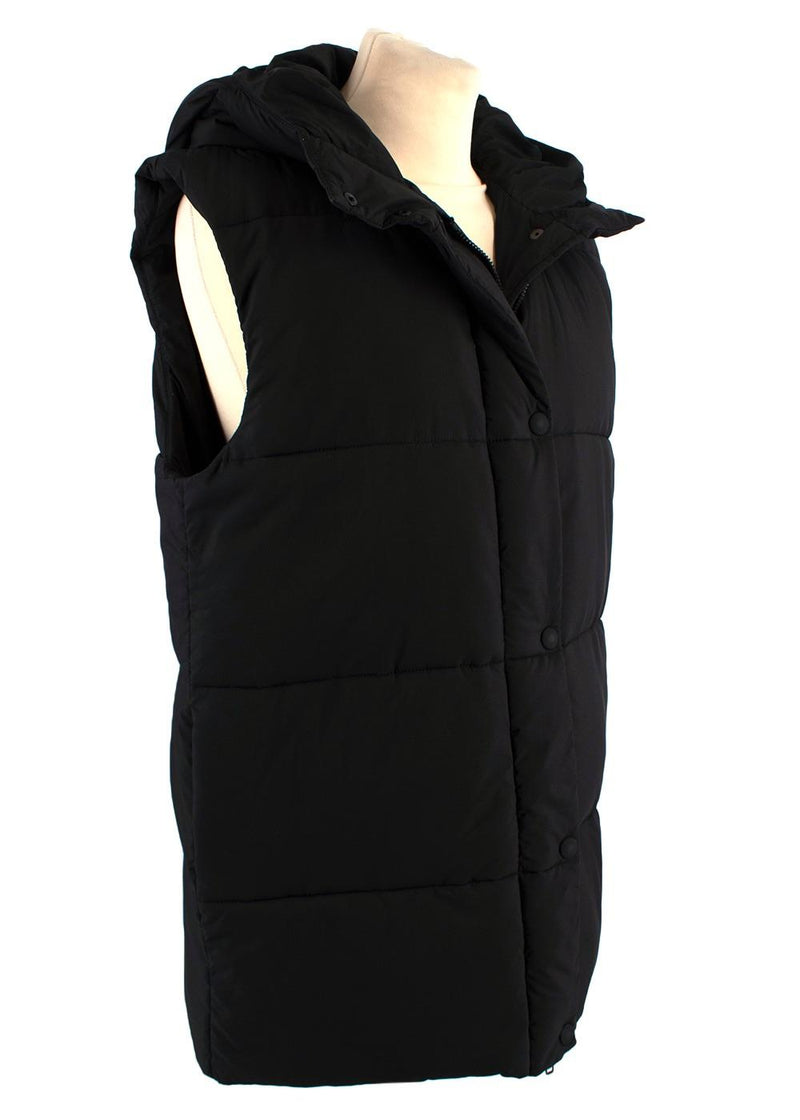 Black Down Hooded Gilet