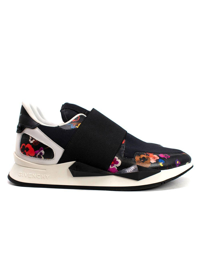 Givenchy Black Floral Runner Sneakers