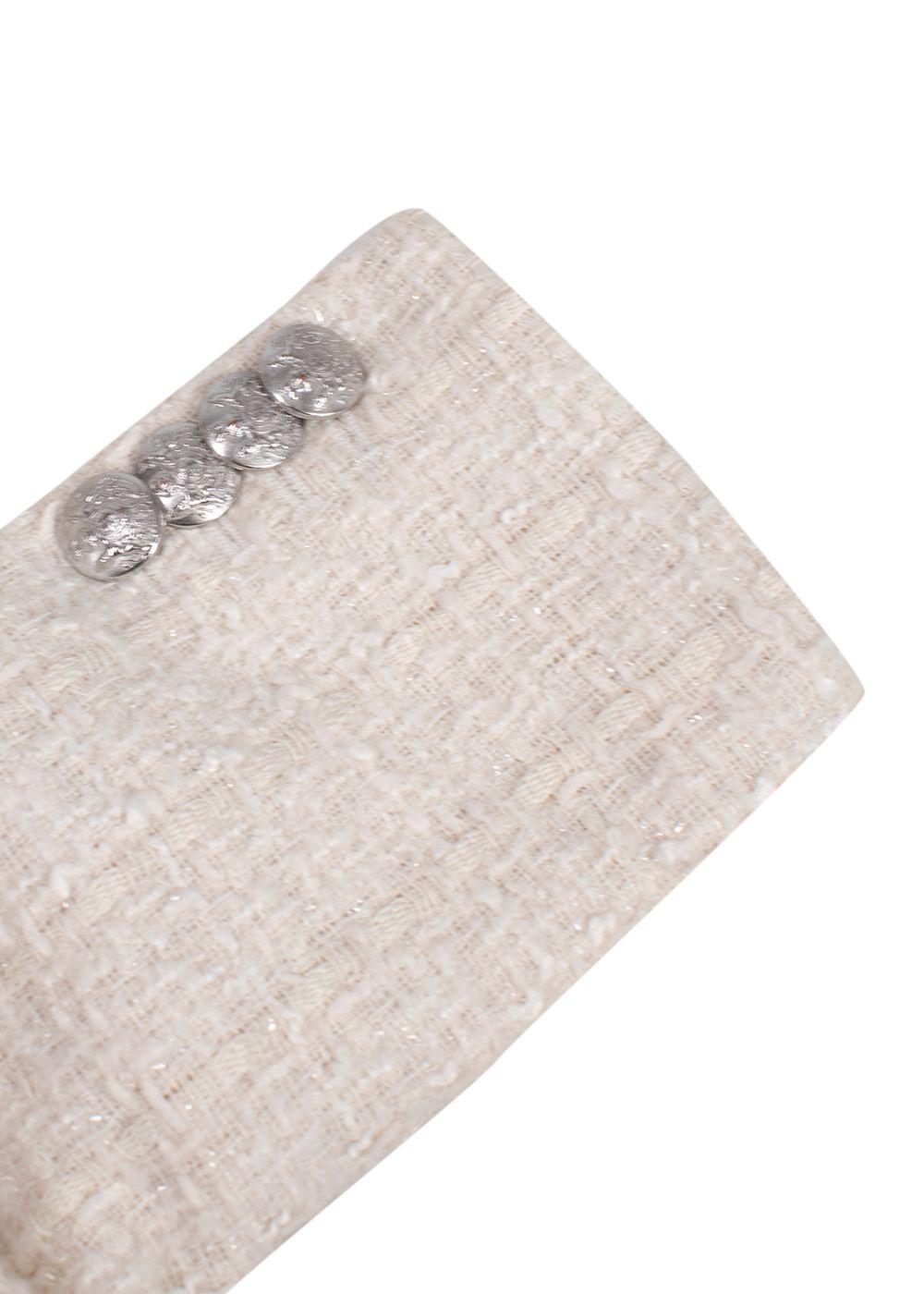Veronica Beard Ivory Tweed Blazer