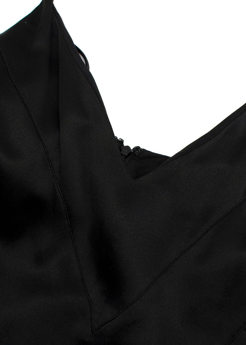 Chanel Black Silk Cocktail Dress