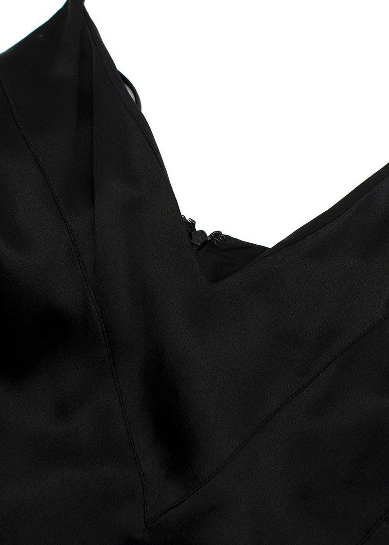 Chanel Black Silk Cocktail Dress