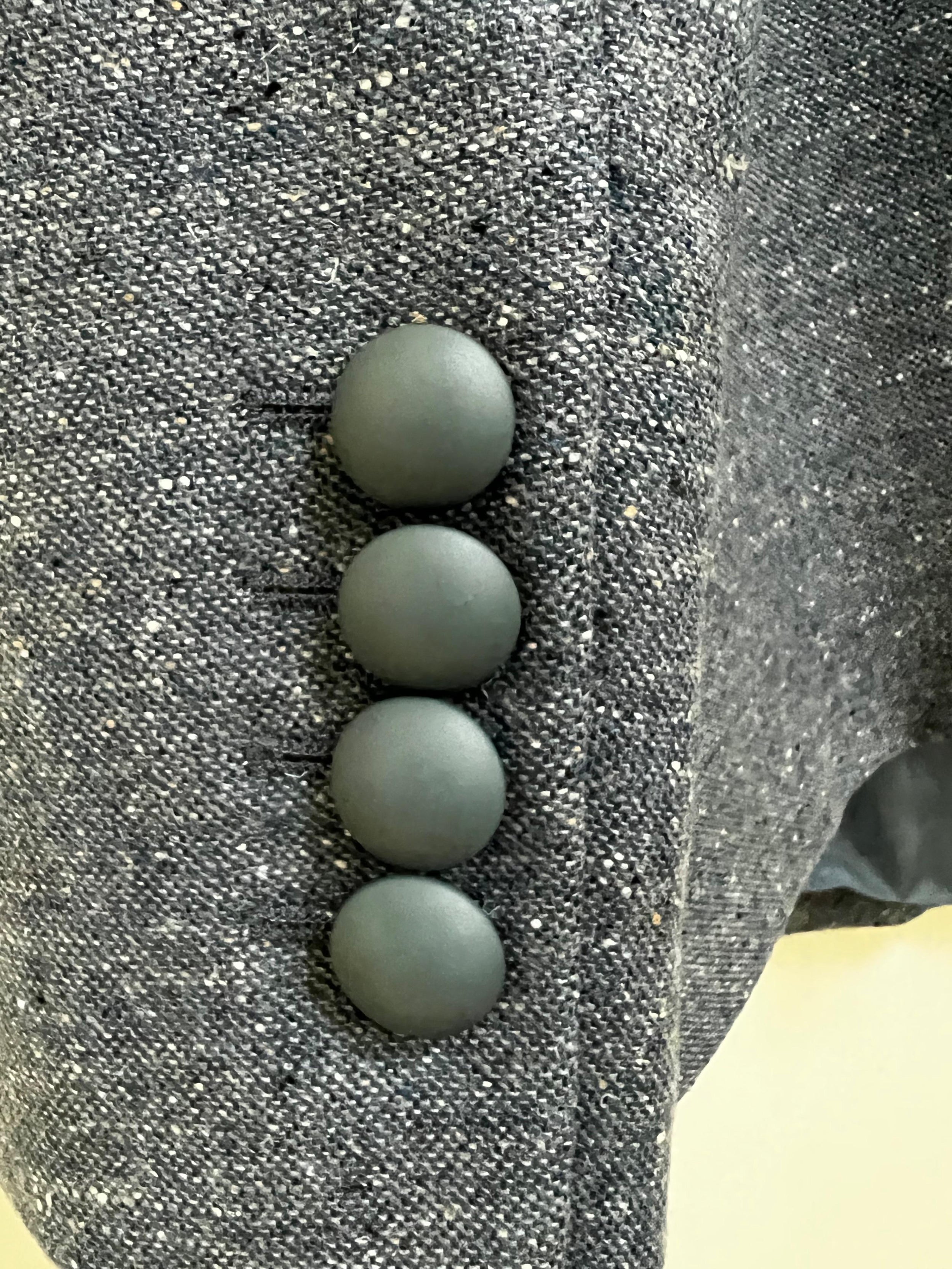 Blue Dusk Heather One-button Blazer