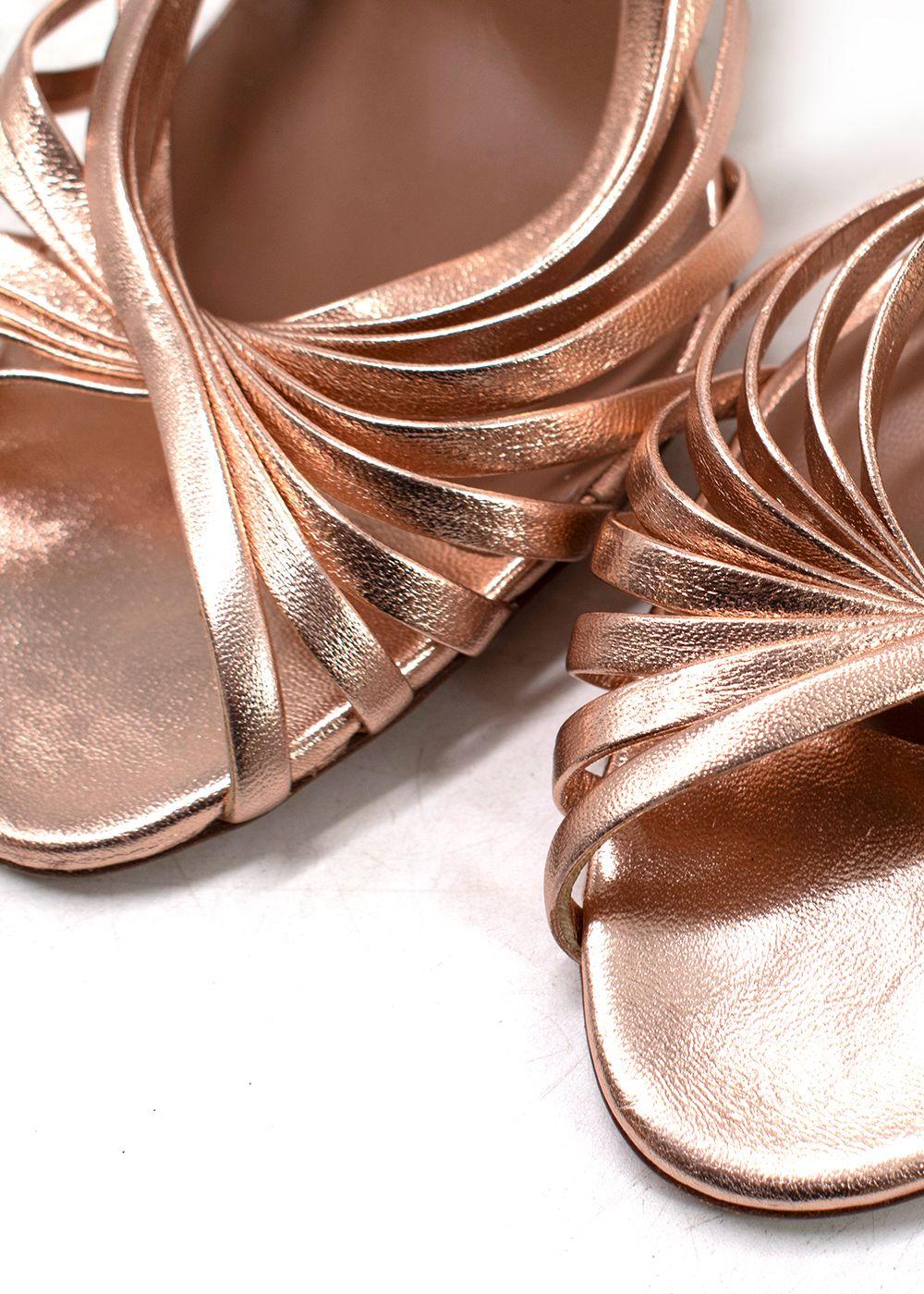 Tabitha Simons Rose Gold Jazz Slingback Heels