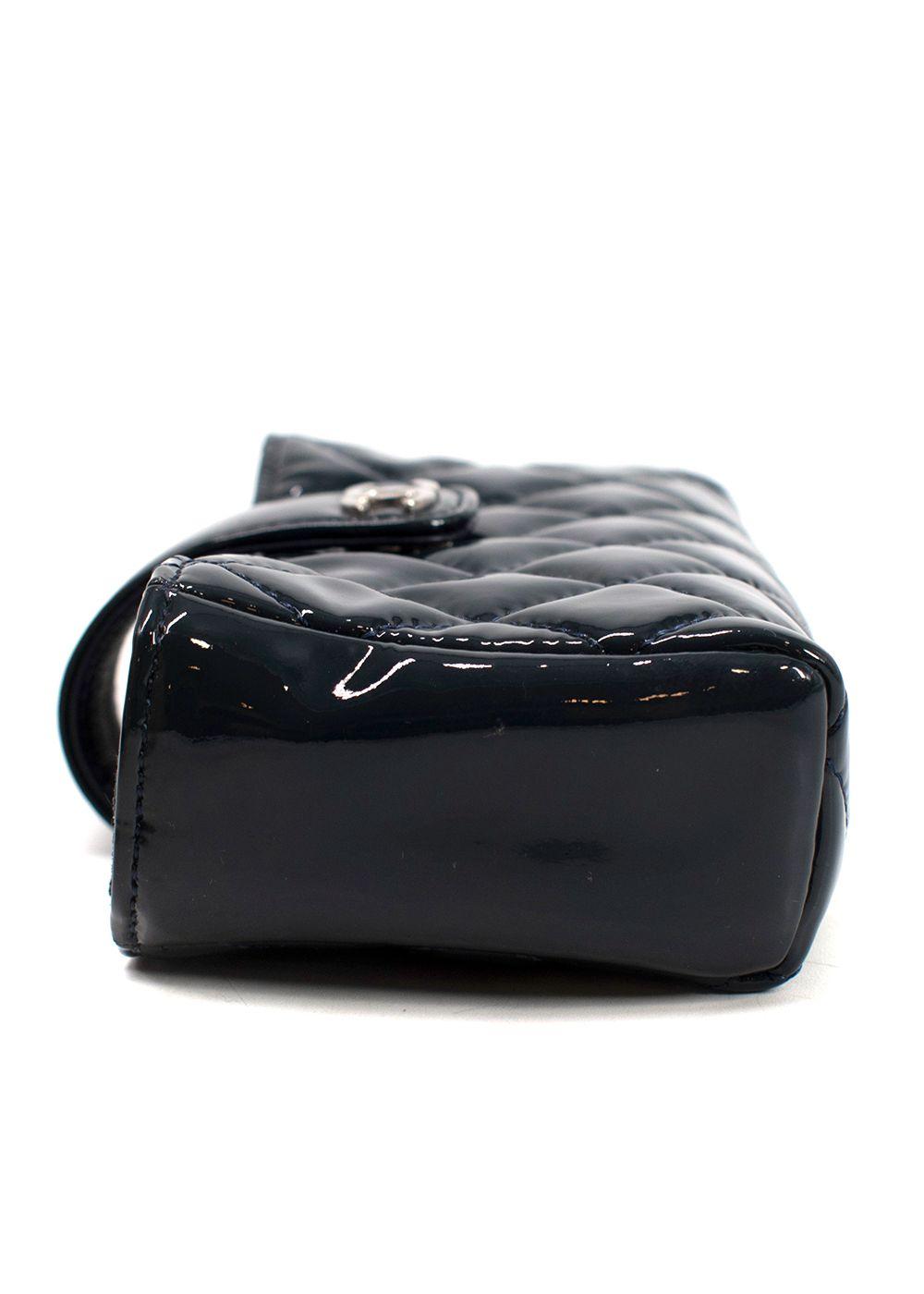 Chanel Midnight Blue Patent Leather Pouch