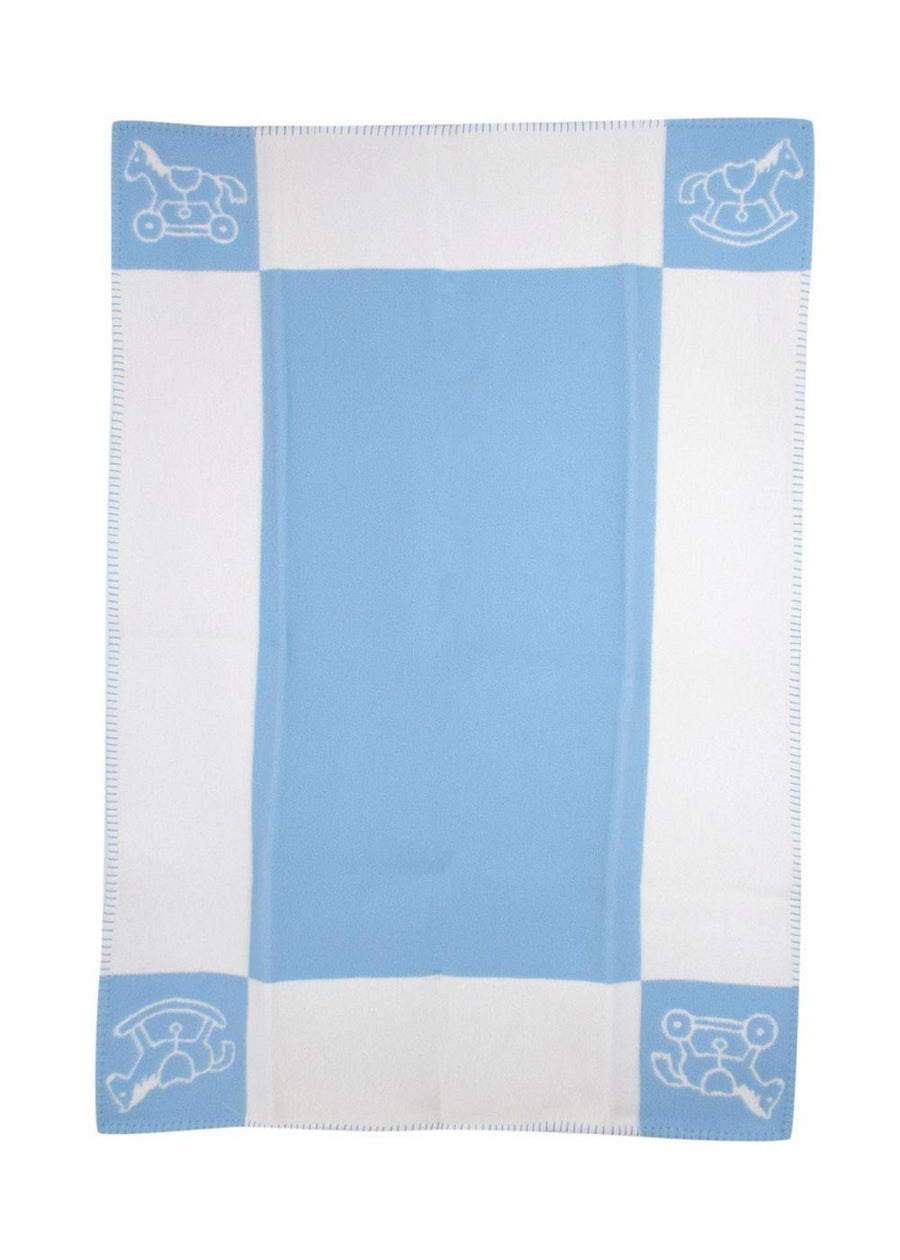 Hermes Blue Avalon Baby Blanket