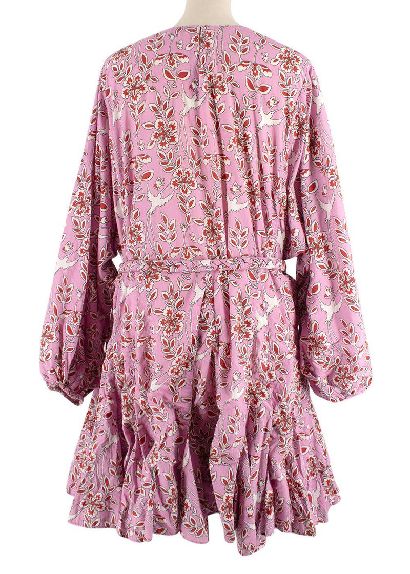 Rhode Ella Bird-Print Cotton Dress