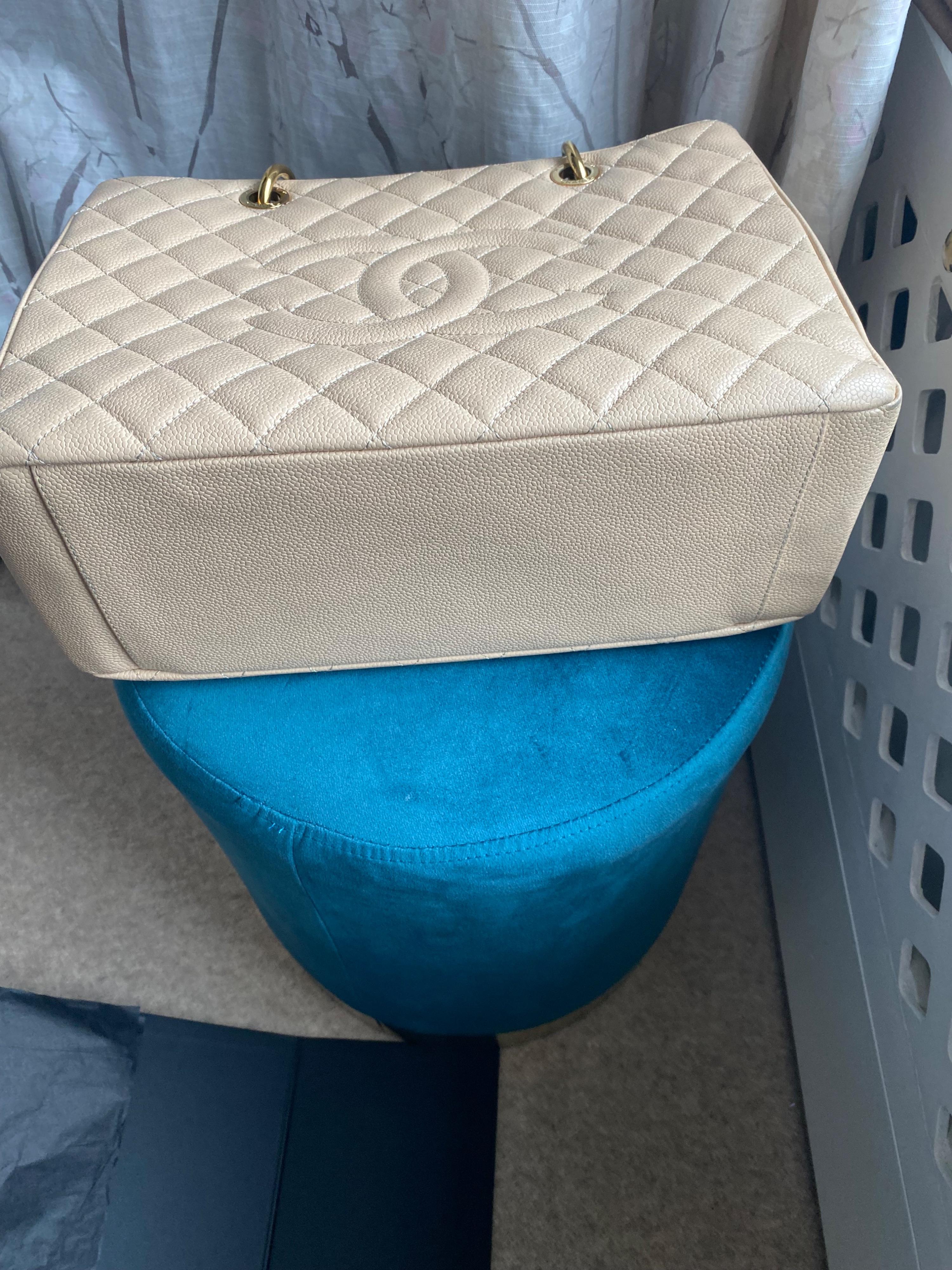 Chanel Caviar Leather Grand Shopper Tote Bag