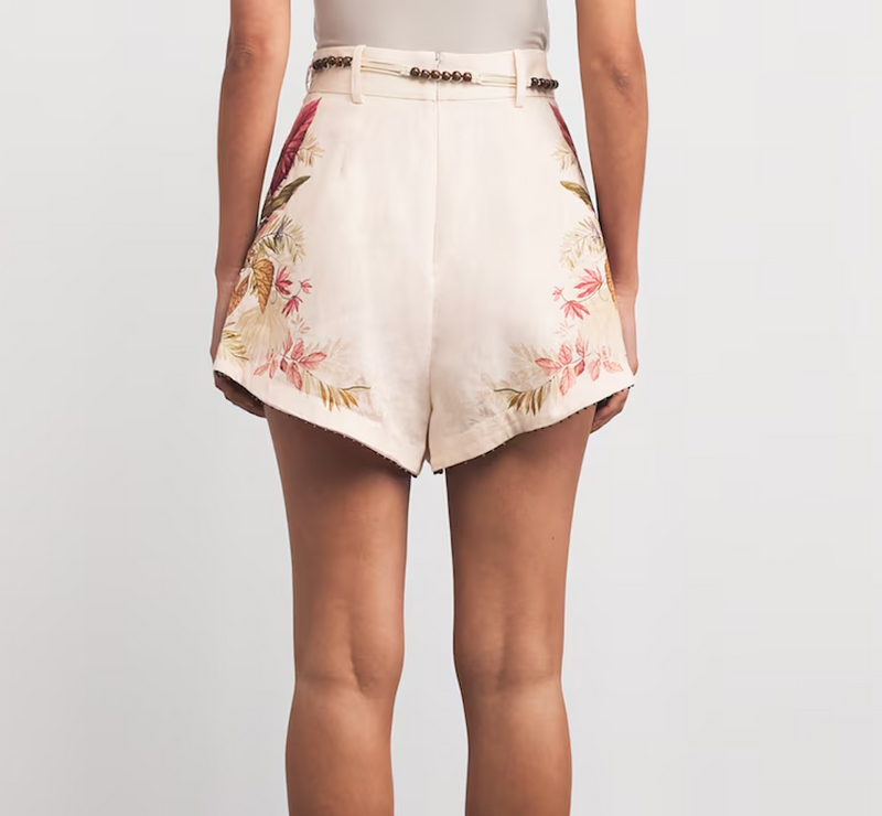 Zimmermann Linen Palm Ascension Shorts