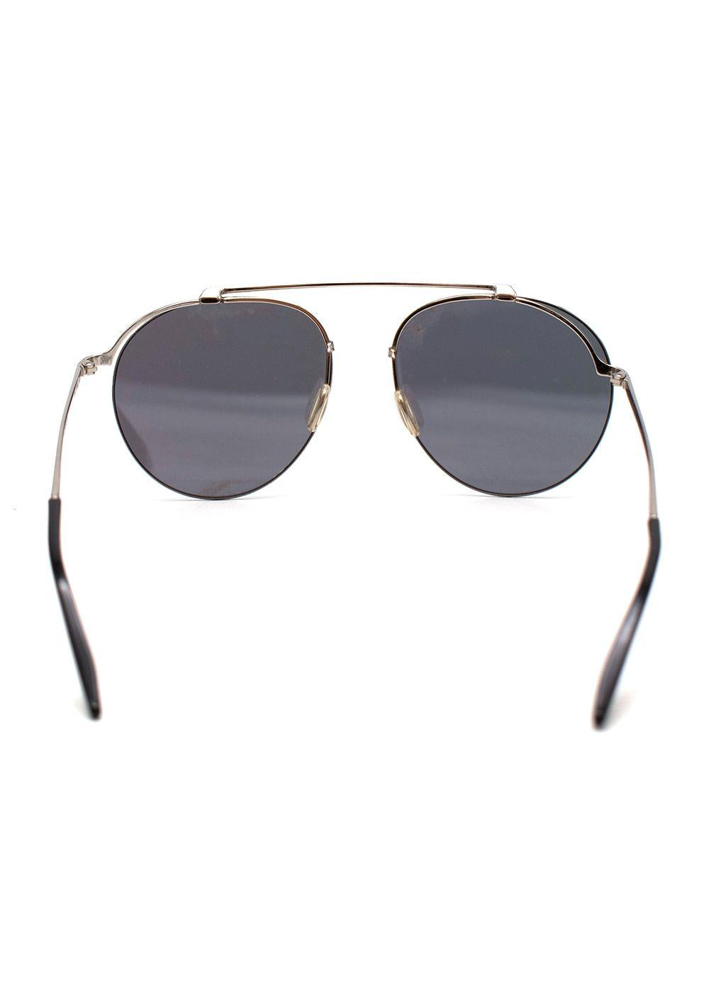 Mirrored Round Aviator Sunglasses