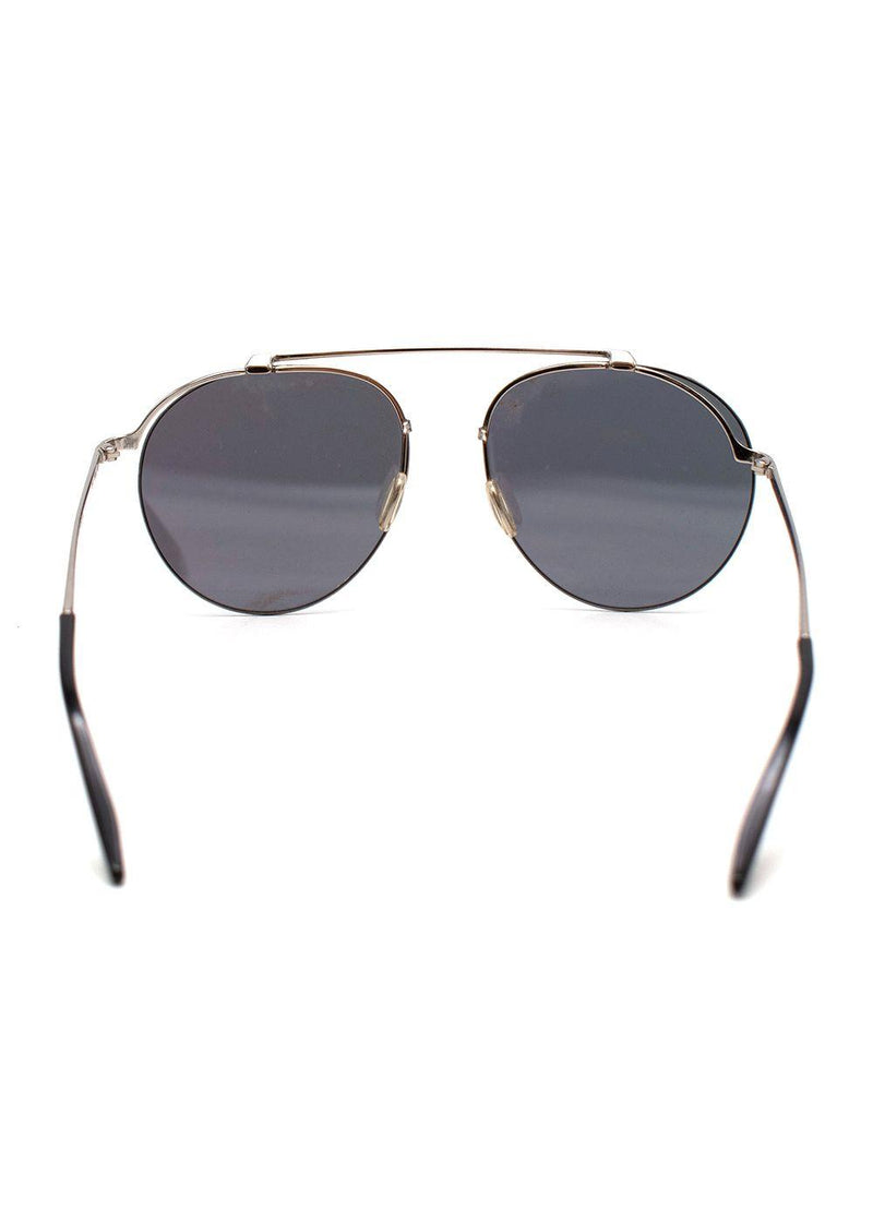Mirrored Round Aviator Sunglasses