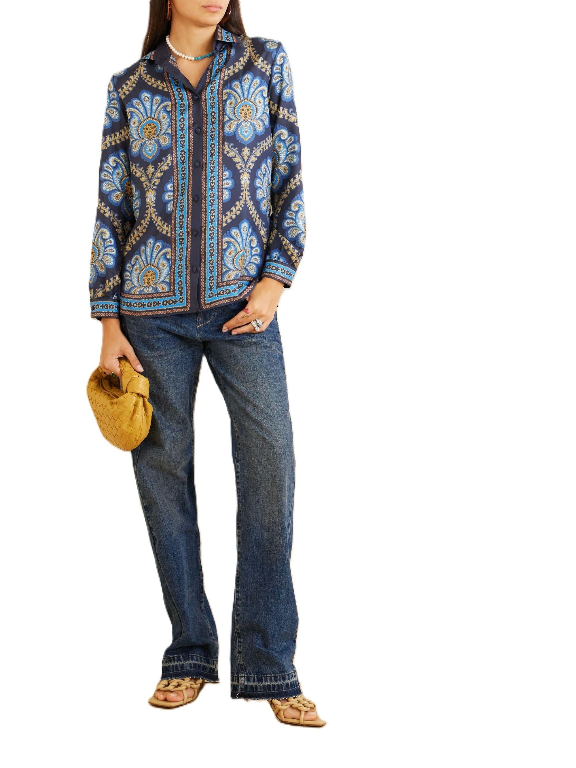 Etro Printed Silk Blouse