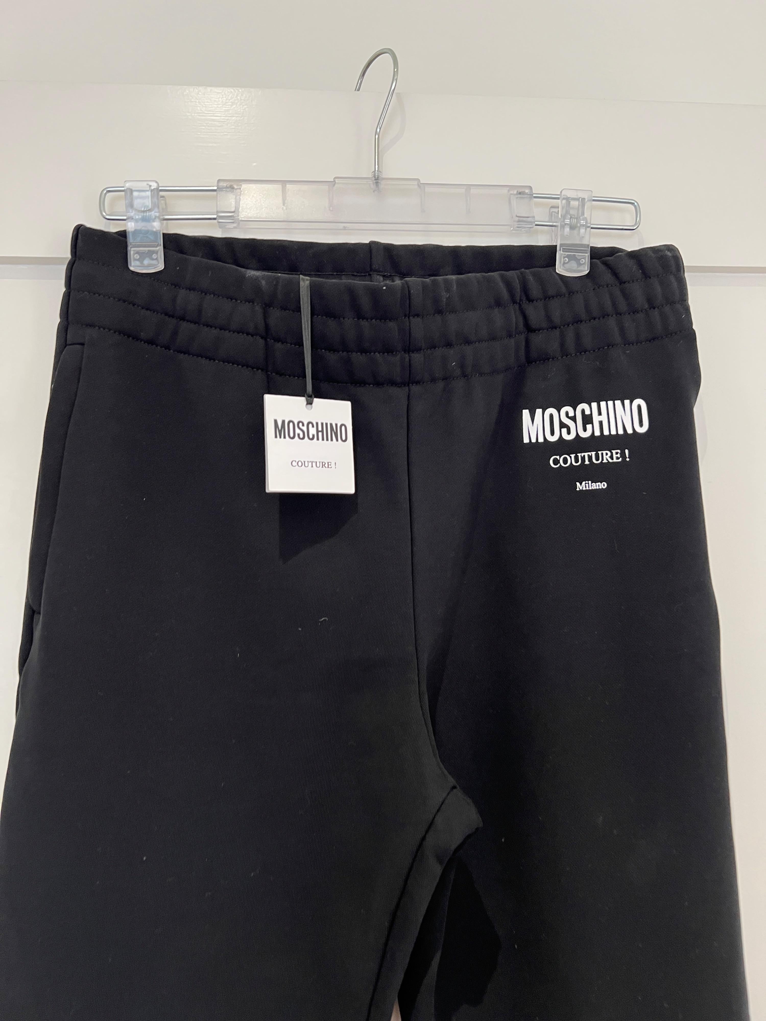 Moschino Couture Black Joggers