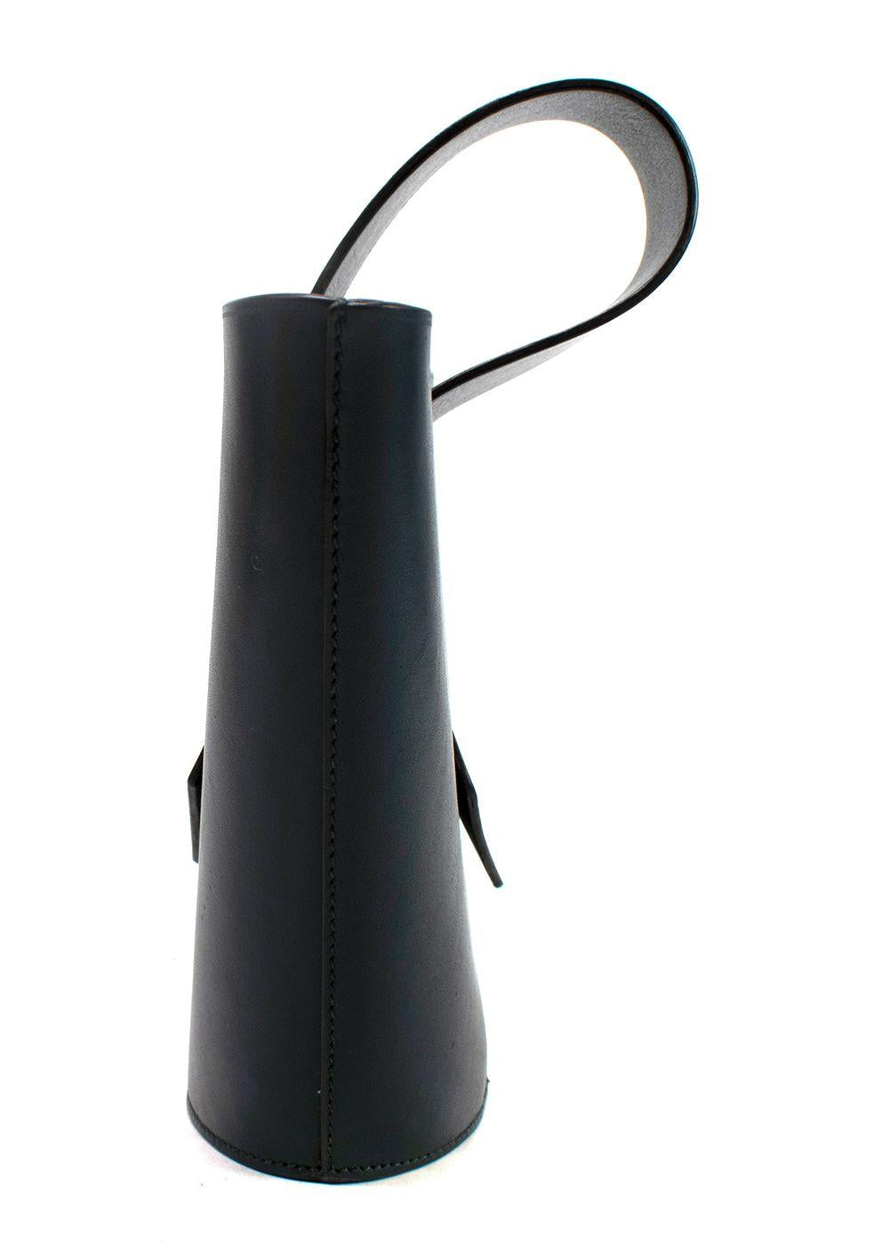 Carolina Santo Domingo Dark Green Leather Shoulder Bag