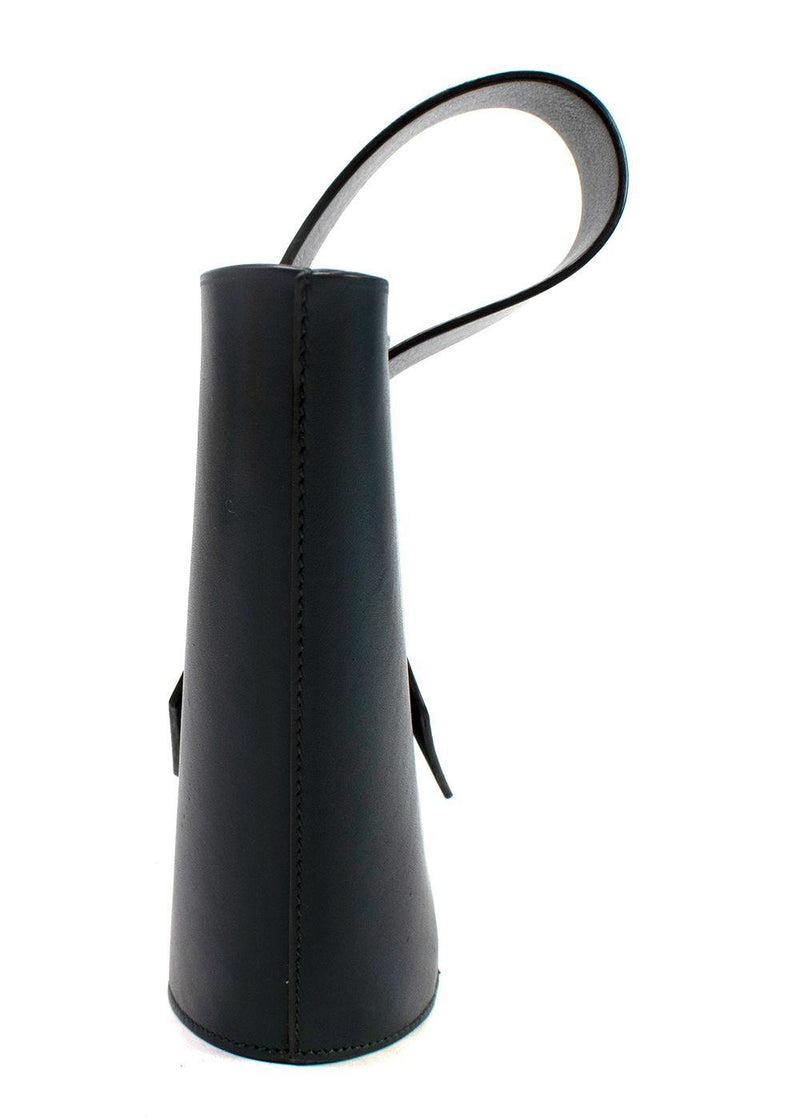 Carolina Santo Domingo Dark Green Leather Shoulder Bag