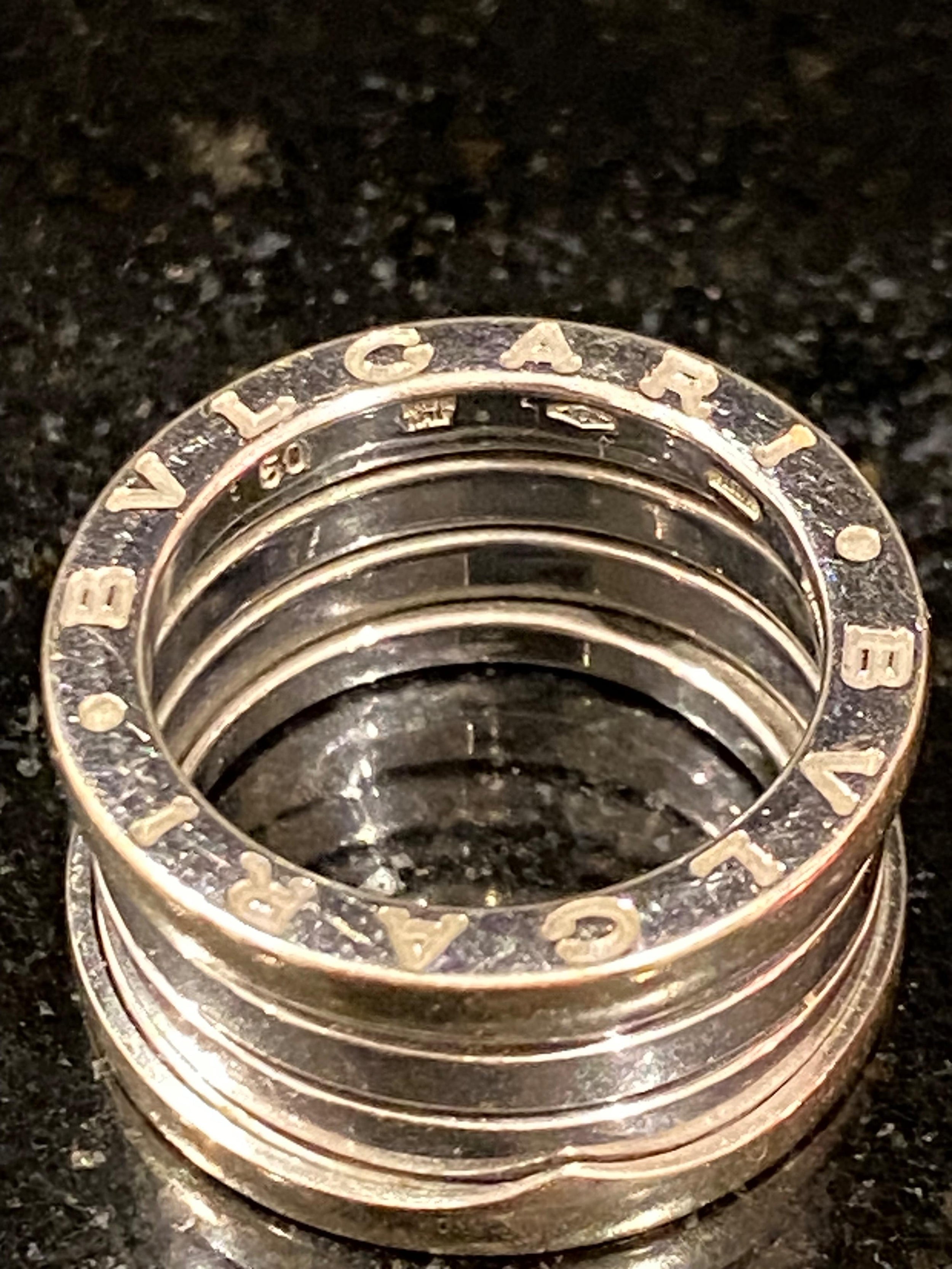 Bvlgari B Zero 1 White Gold 4 Band Ring
