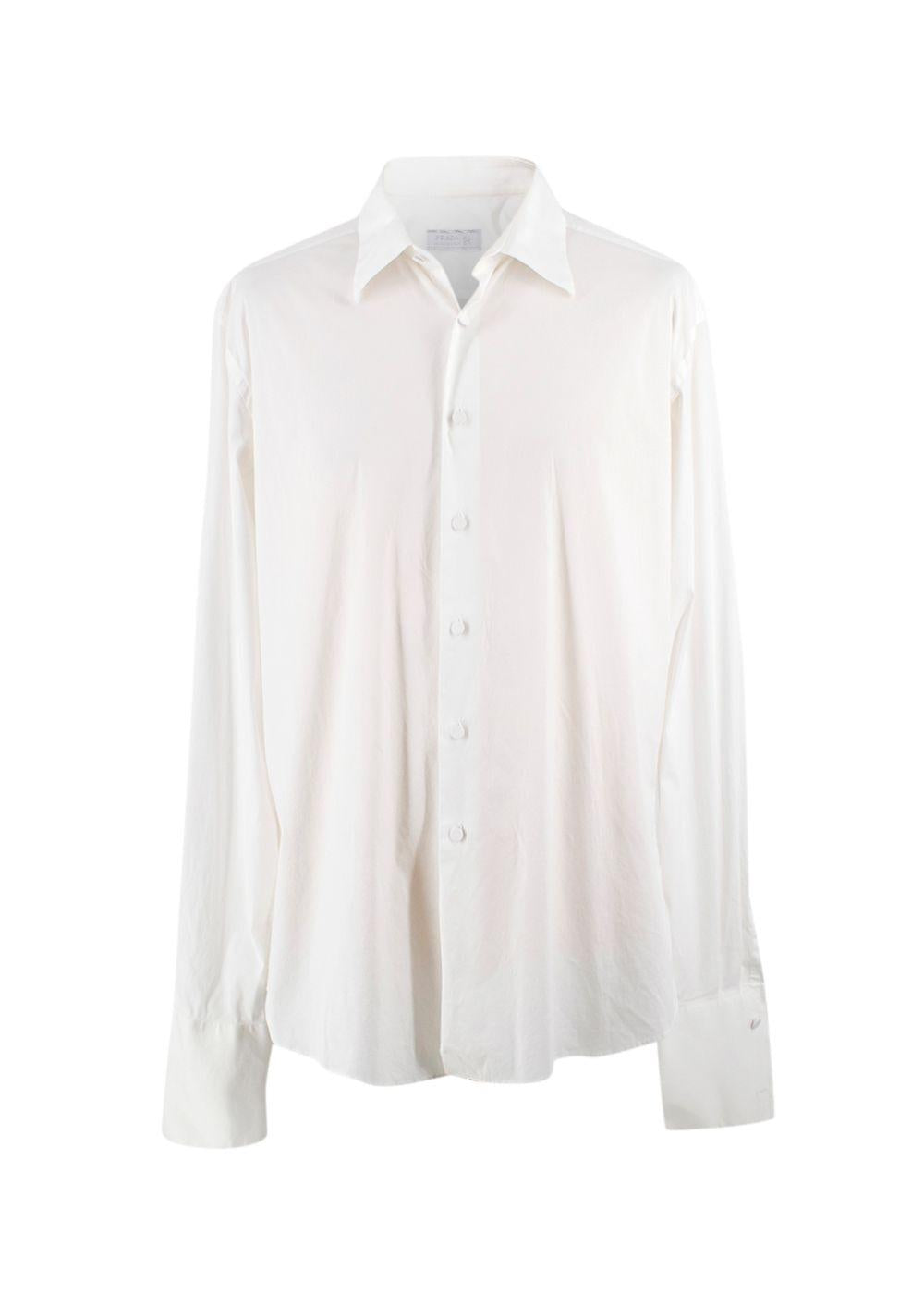 Prada White Classic Dress Shirt