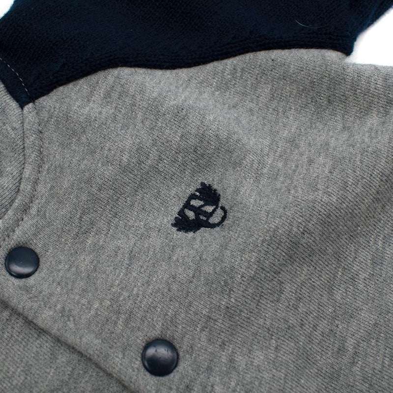 Tartine et Chocolat Grey & Blue Cotton Bomber Jacket