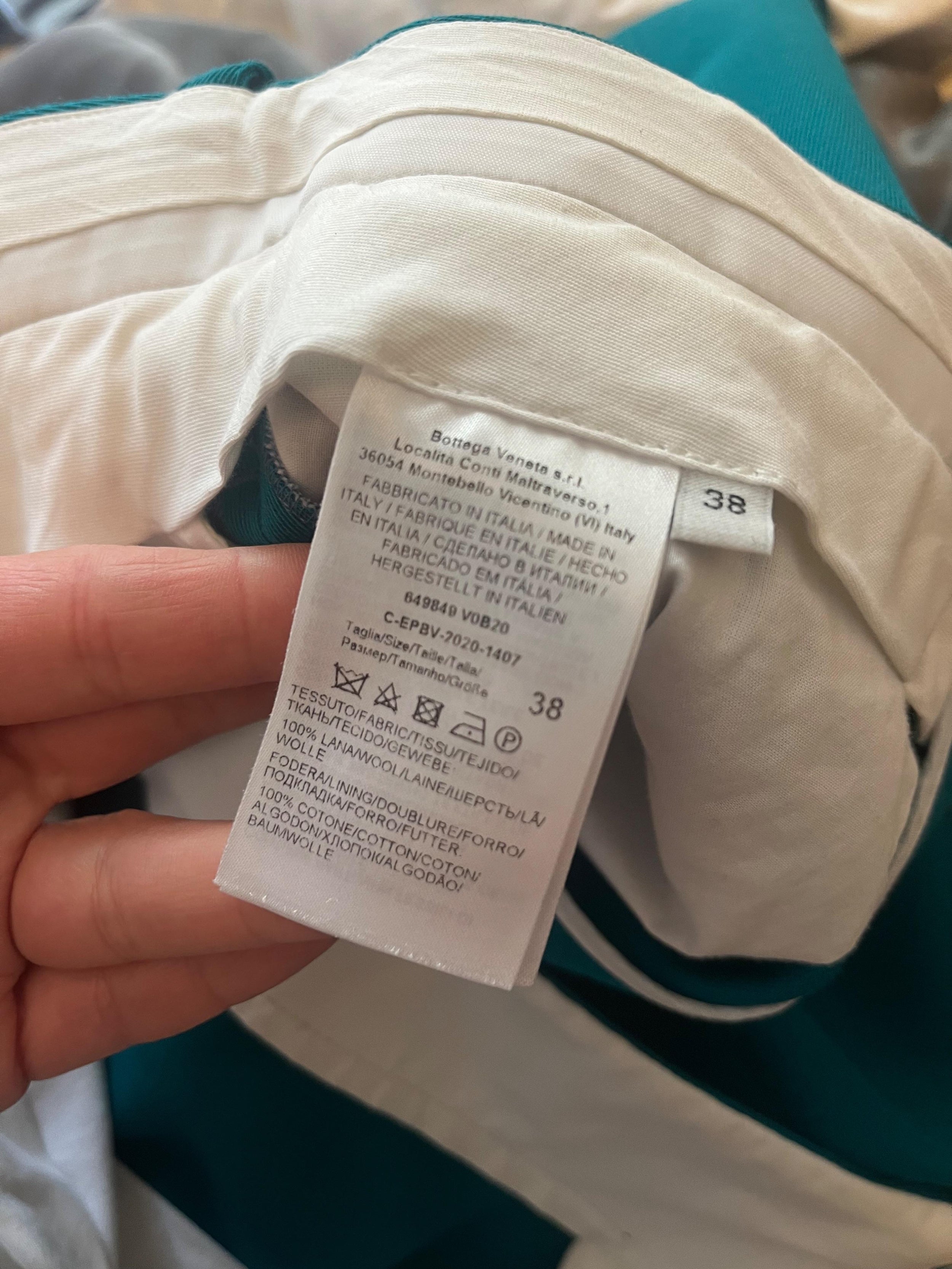 Teal Tailored Trousers