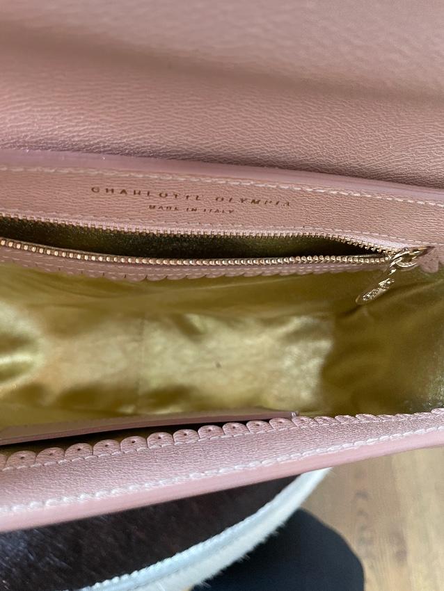 Charlotte Olympia Perspex Top Handle Leather Bag