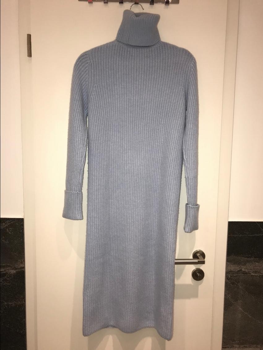 Loro Piana Baby Cashmere Knit Roll Neck Dress