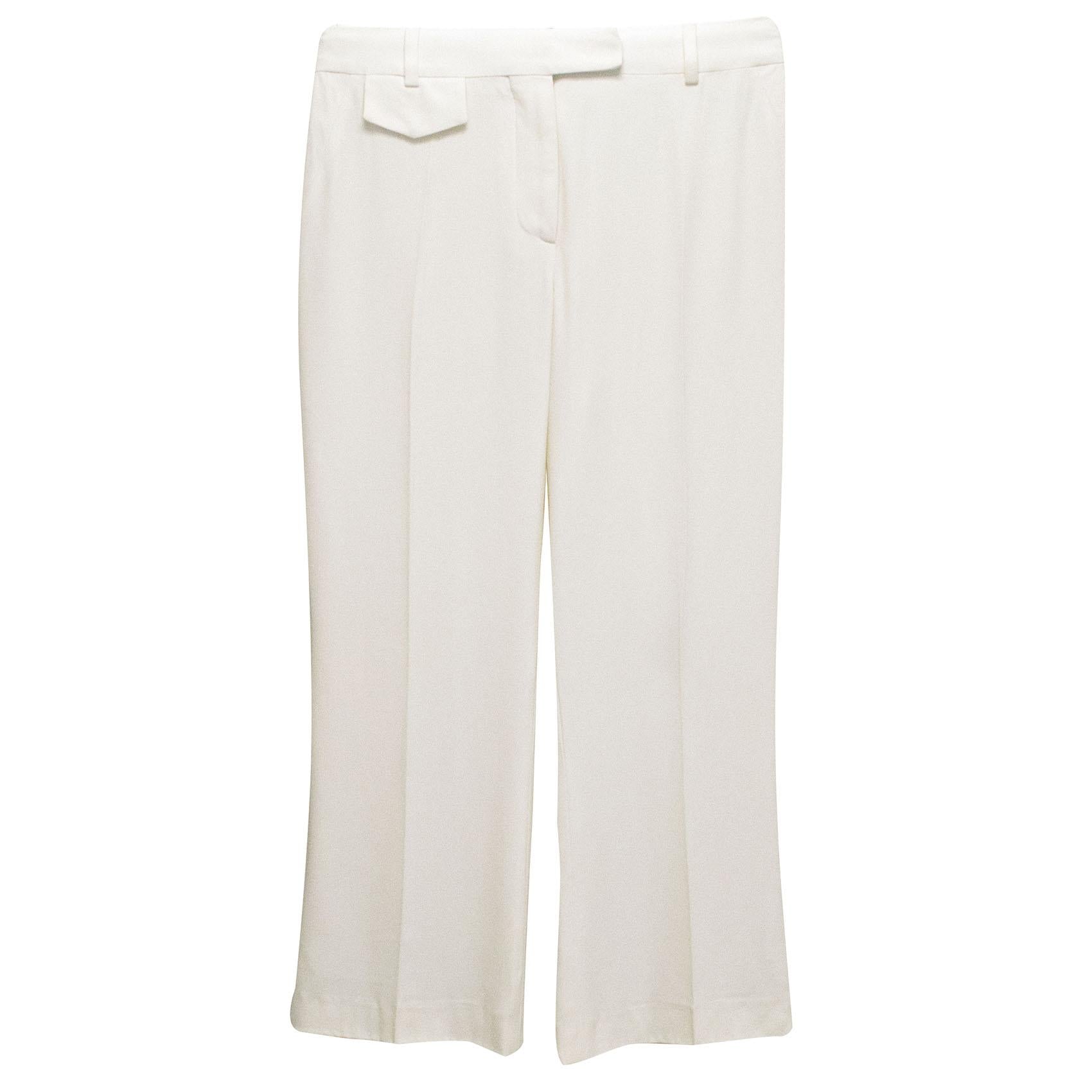 Alexander McQueen White Trousers