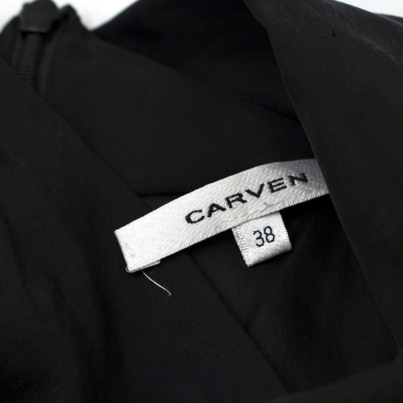 Carven Haut Twill High-neck Sleeveless Top
