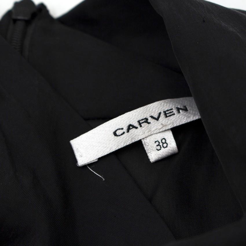 Carven Haut Twill High-neck Sleeveless Top