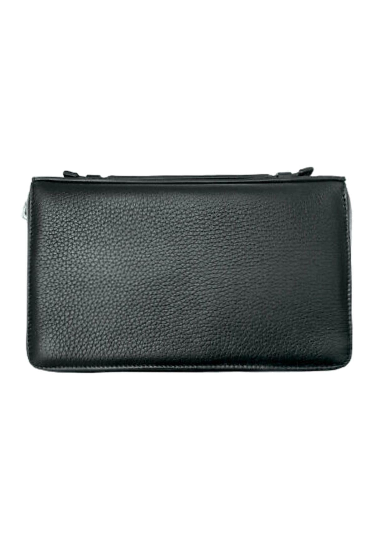 Black Leather Travel Wallet