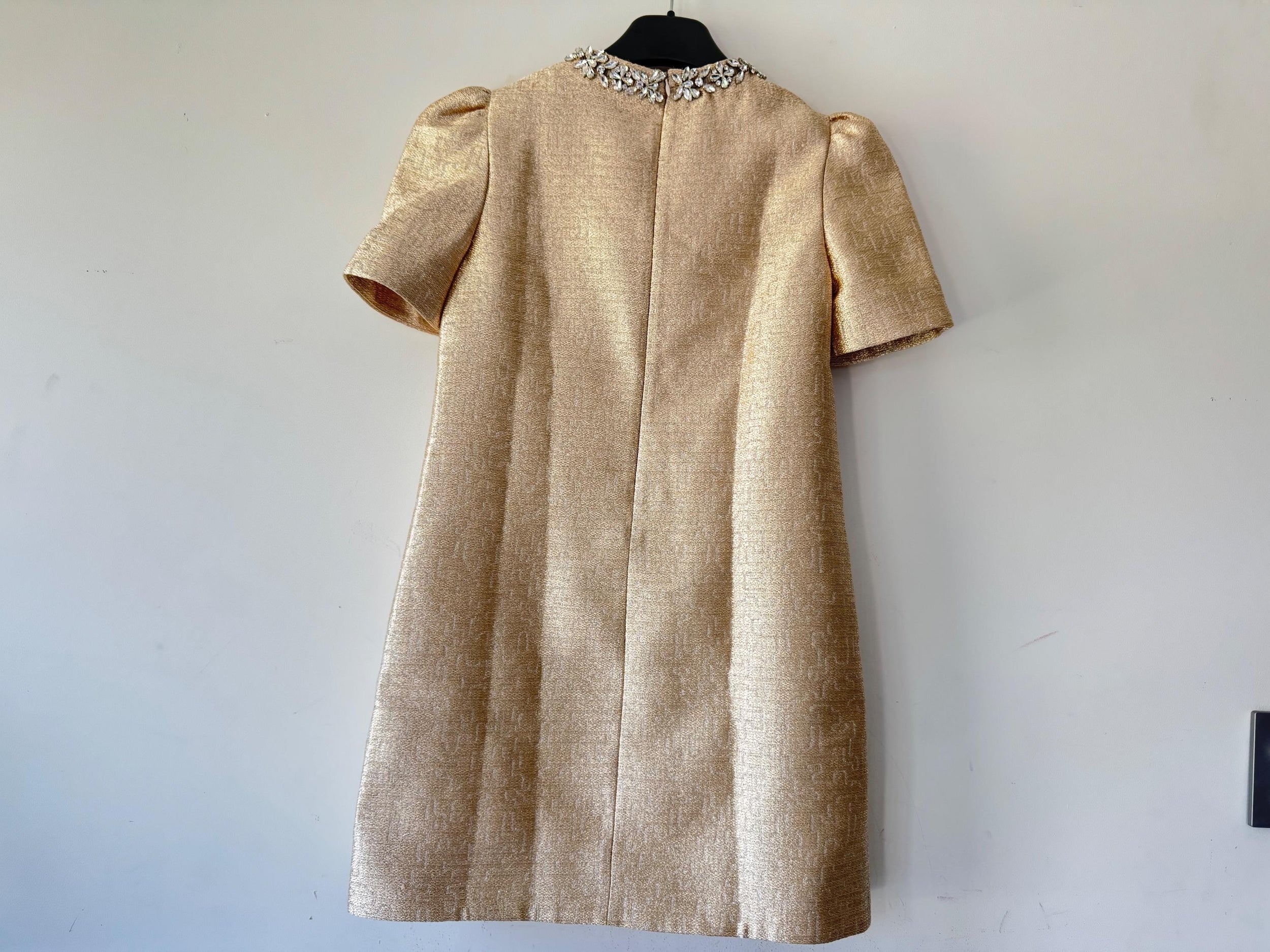 Zimmearmann Gold Crush Shift dress