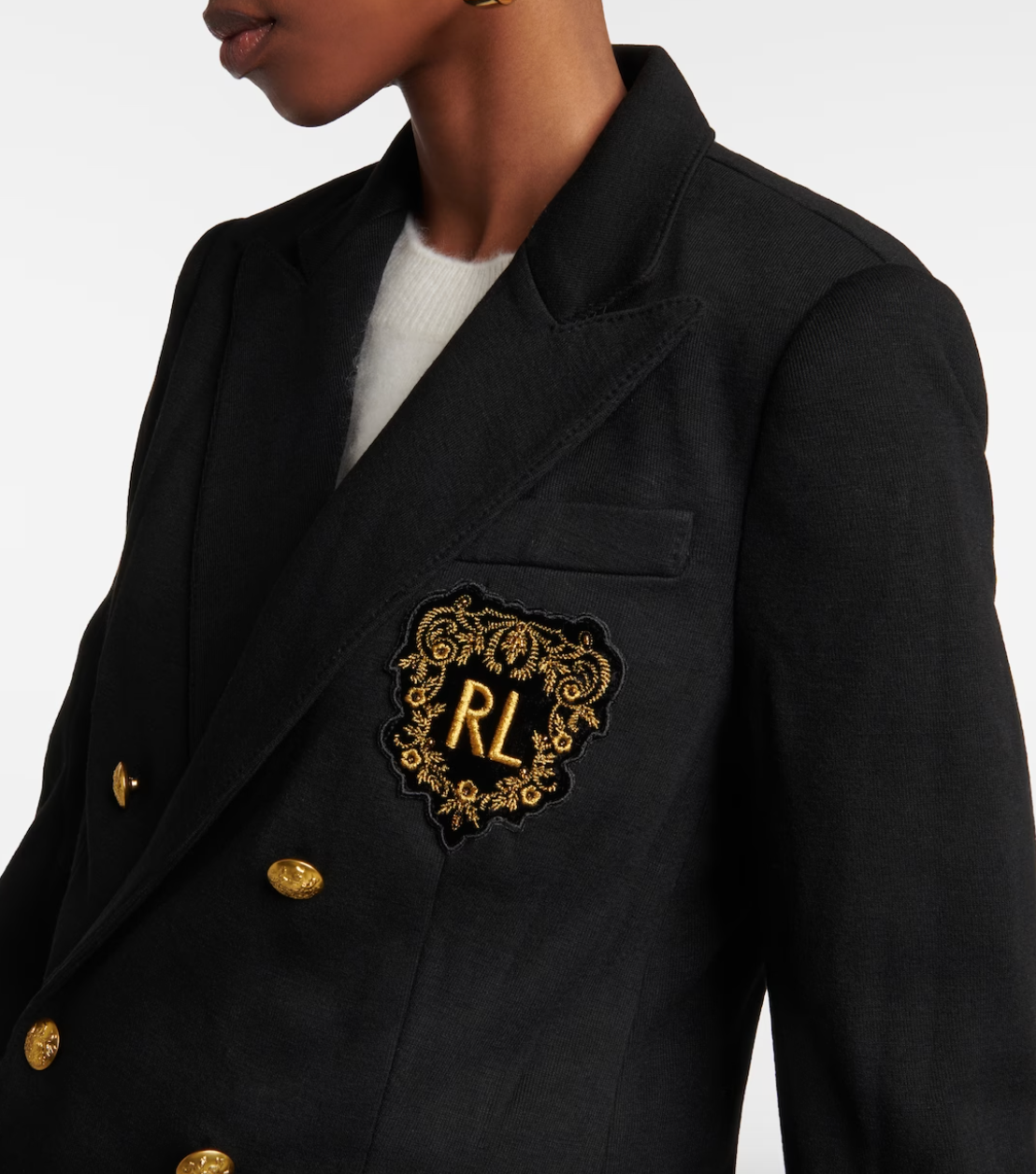 Polo Ralph Lauren Black Double-Breasted Classic Blazer