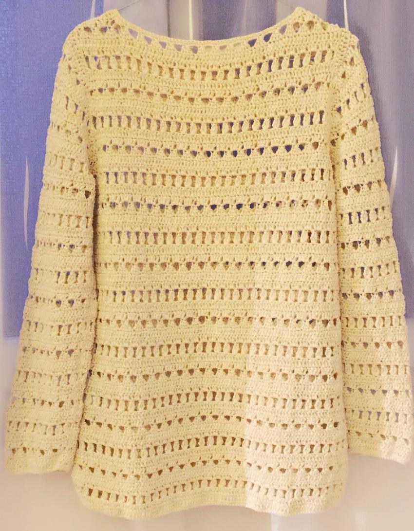 Michael Michael Kors Cream Crochet Tunic