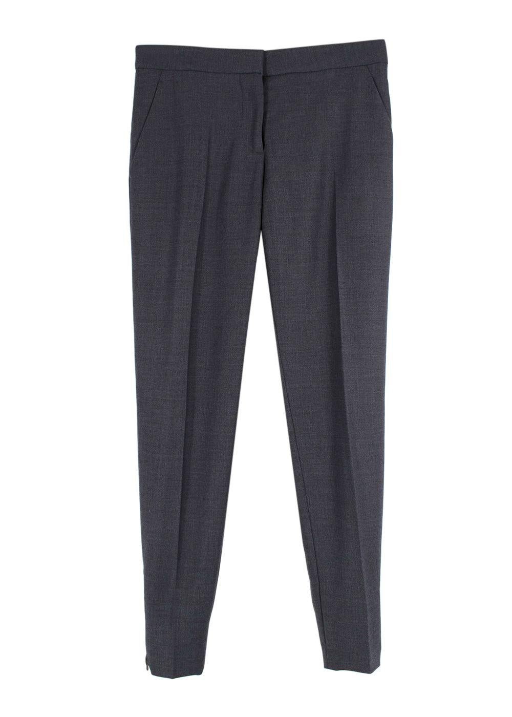 Stella McCartney Charcoal Grey  Single Breasted Wool Blazer and Trouser Suit