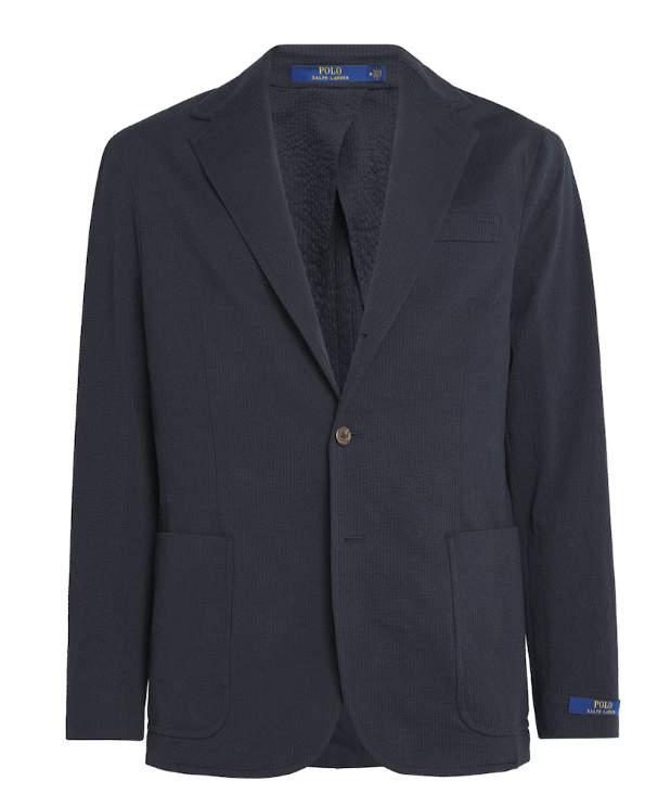 Seersucker Modern Knit Soft Blazer