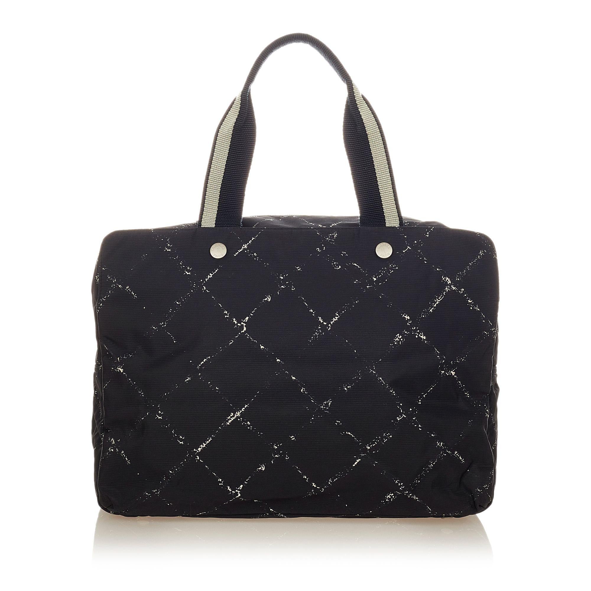 Chanel Old Travel Line Nylon Handbag