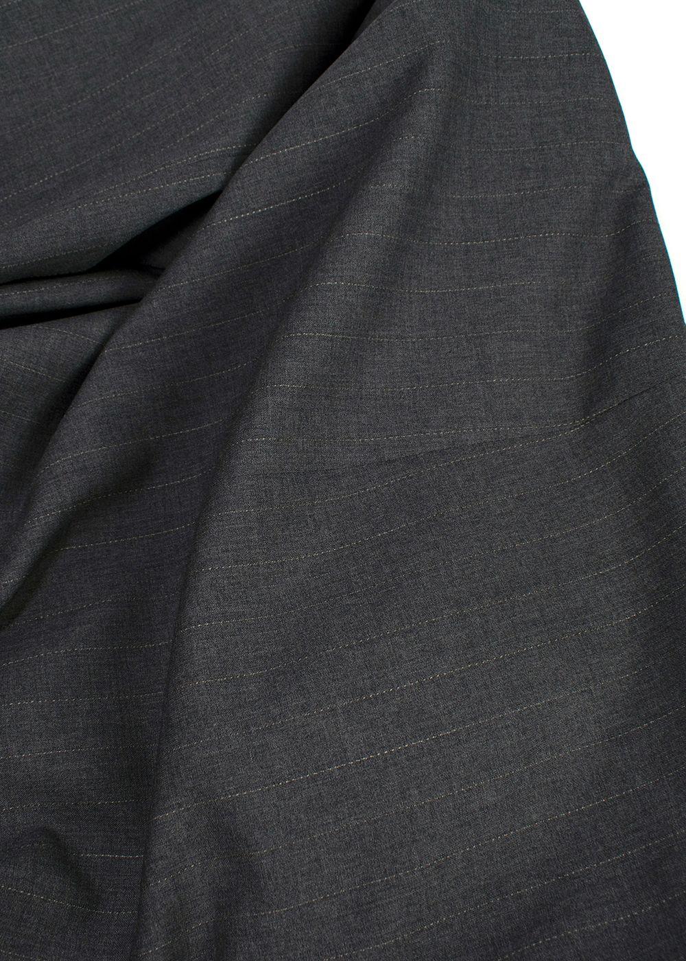 Ejjeh Bespoke Tailored Grey Striped Single-breasted Suit