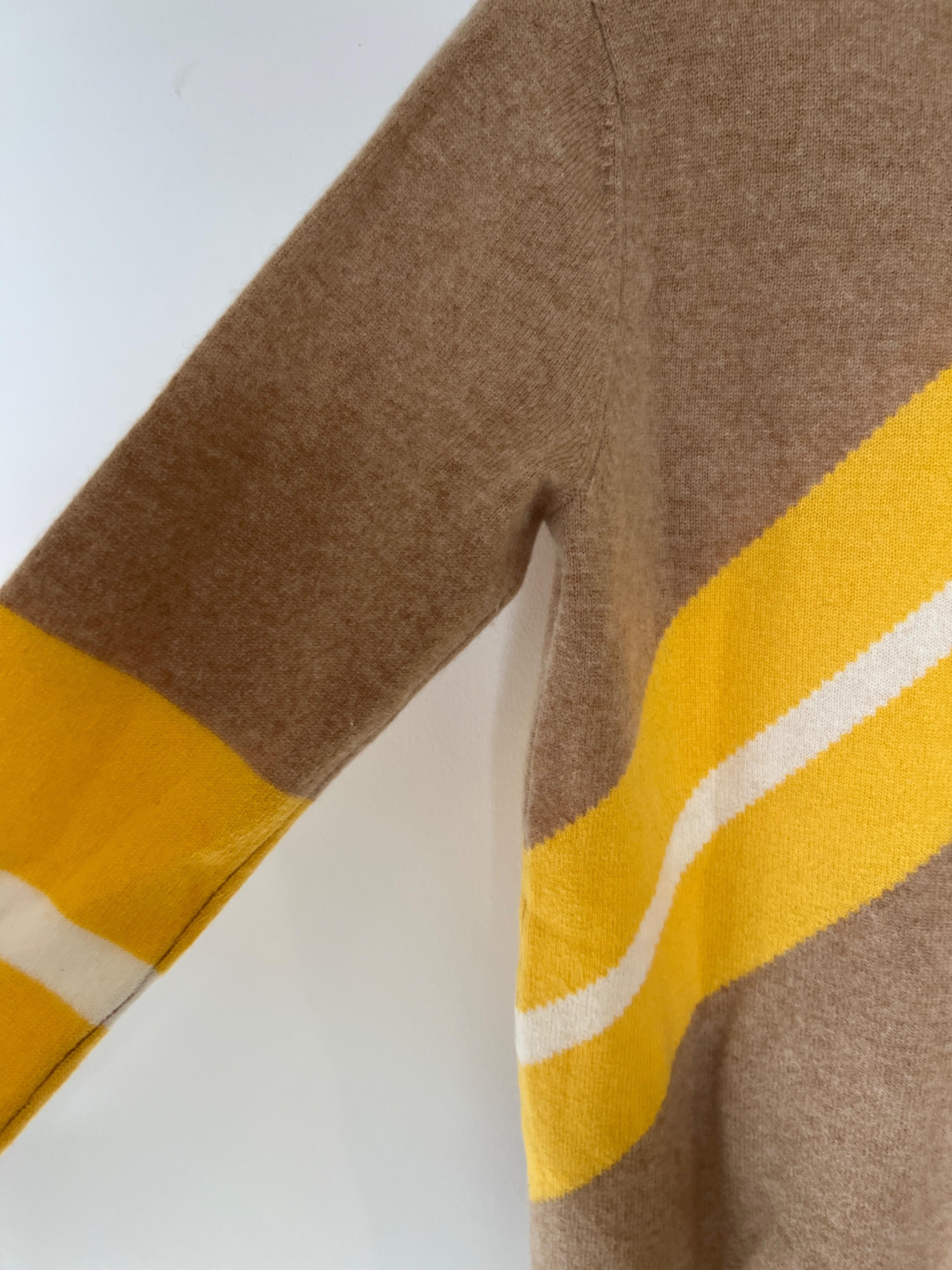 Madeline Thompson Chevron Cashmere Jumper