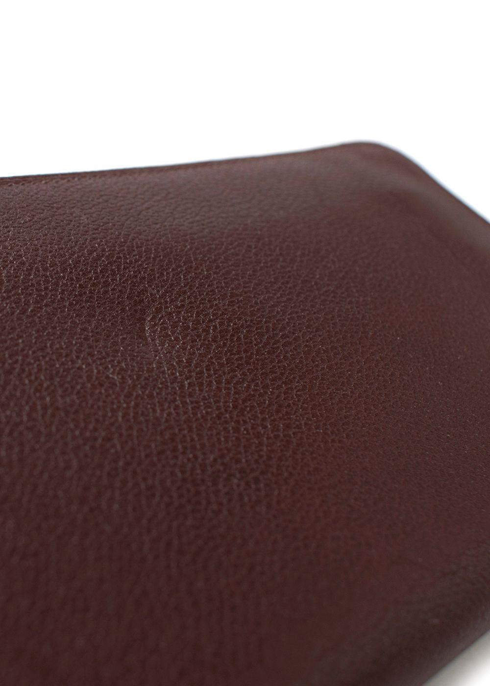 Hermes Chocolate Brown Leather Azap Long Wallet