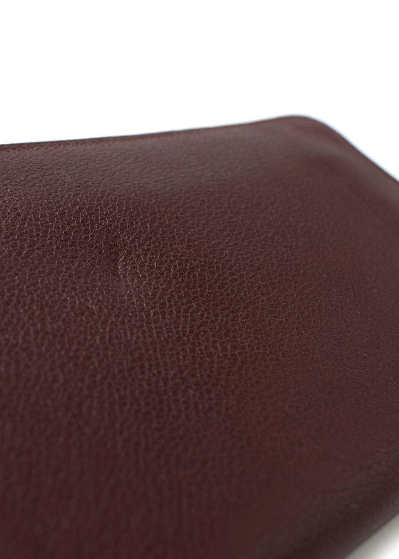 Hermes Chocolate Brown Leather Azap Long Wallet