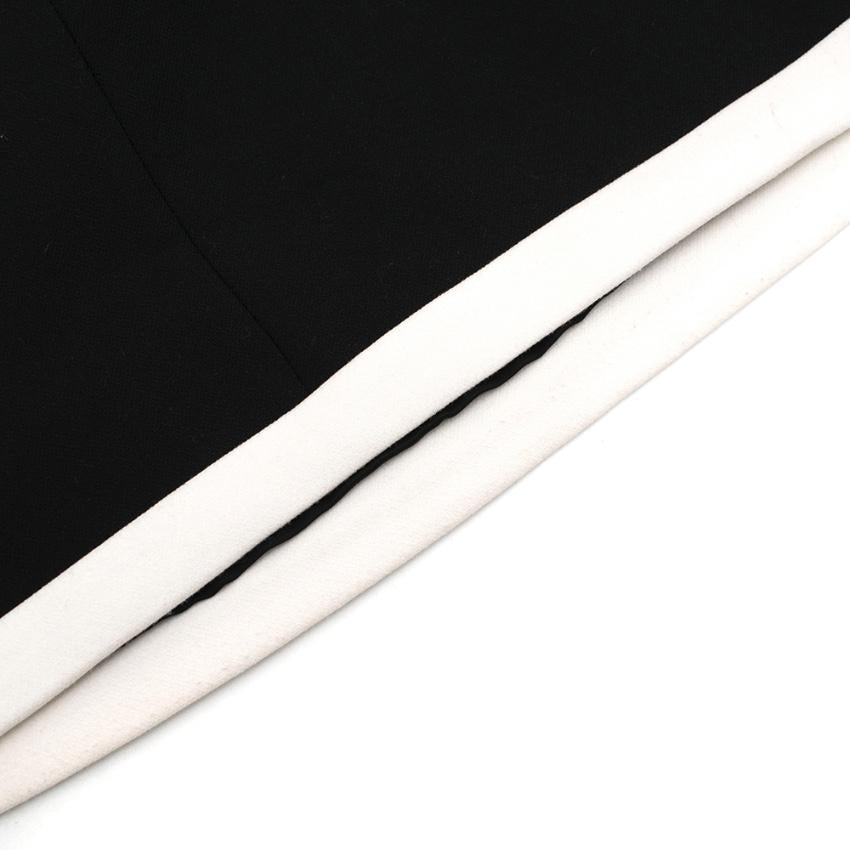 Raoul Black Knee Length Trapeze Skirt