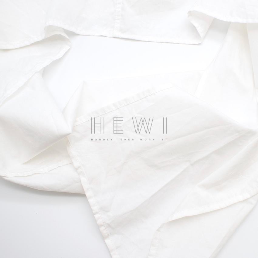 Tome White Tie Black Blouse