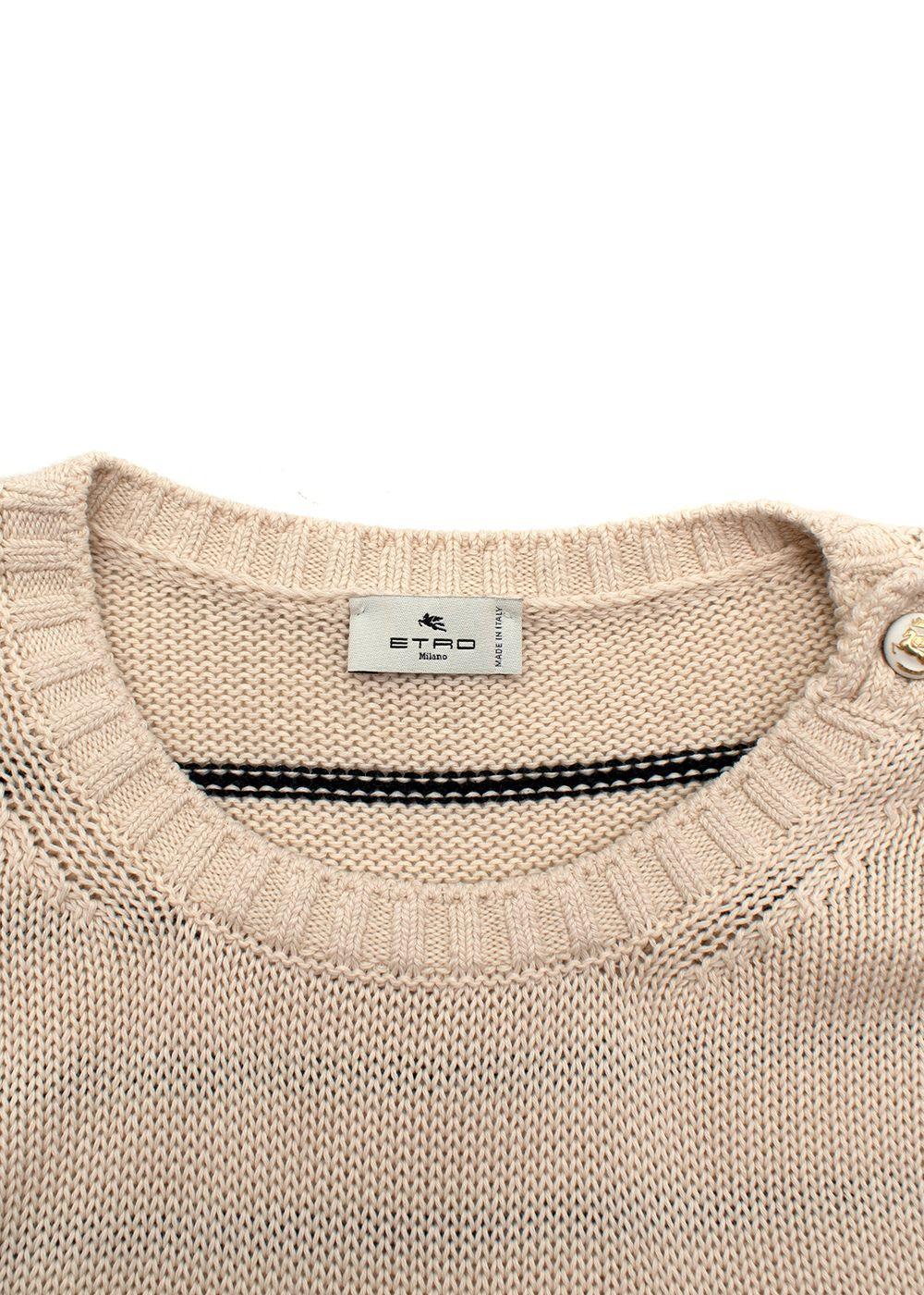 Jungle Embellished Stripe Knit Jumper